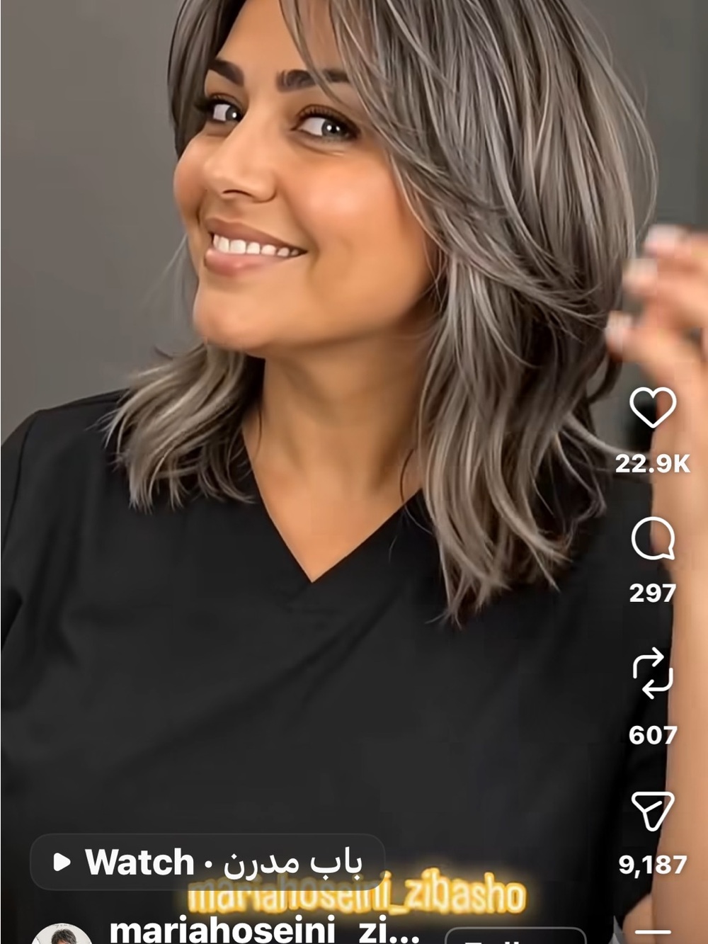 Silver Grey Women's Hair Color |